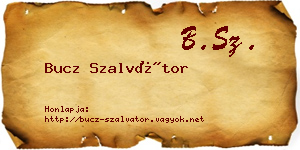 Bucz Szalvátor névjegykártya